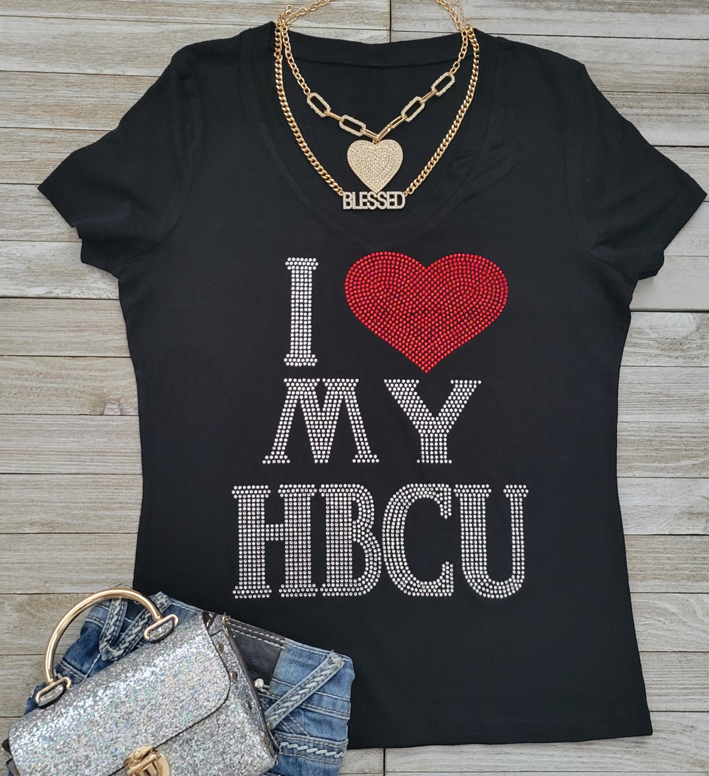 I Love My HBCU Statement Tee - Fitted