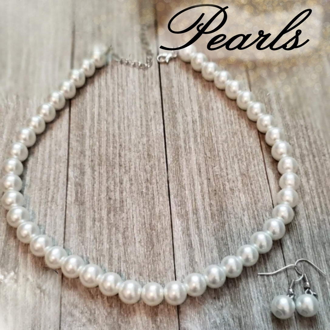 Pearl Necklace Set