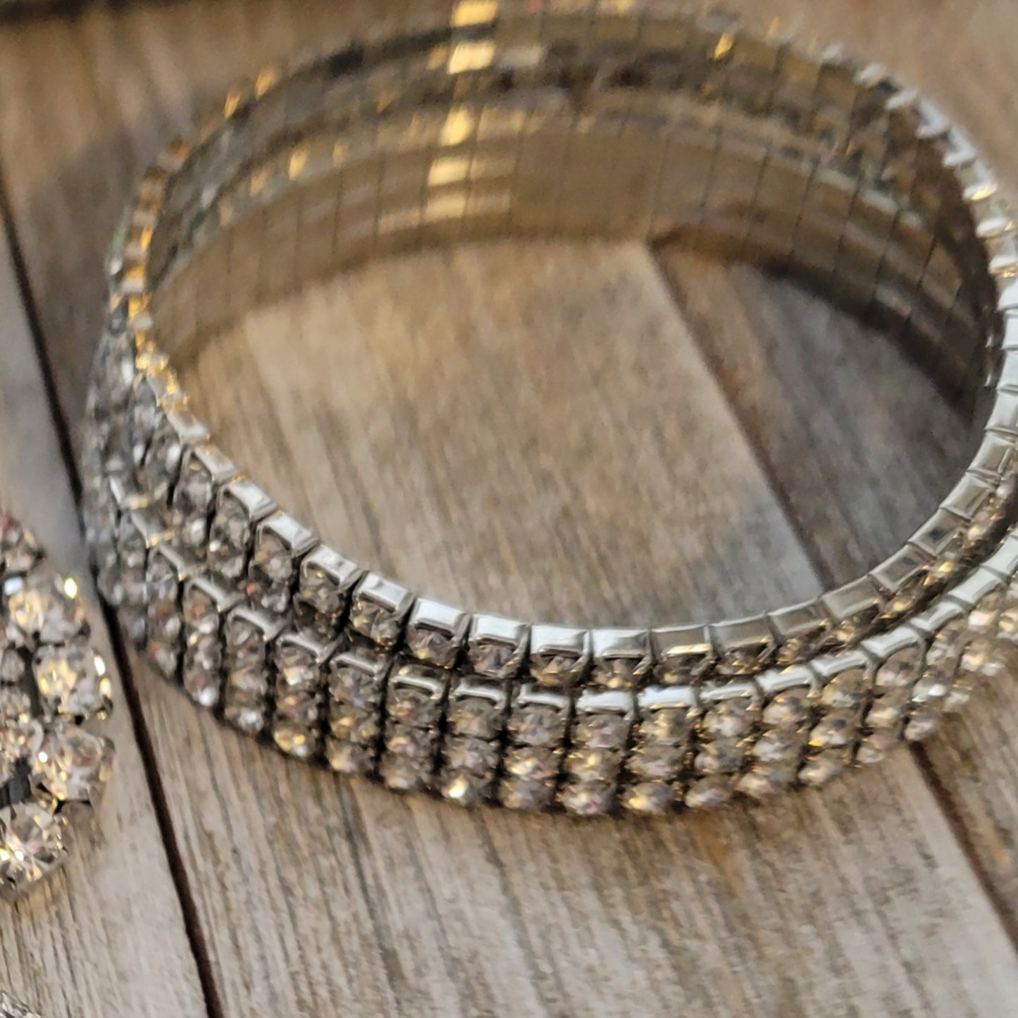 Bling Earrings and Bracelets Set