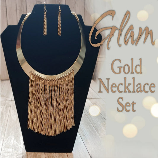 Glam Gold Choker Set