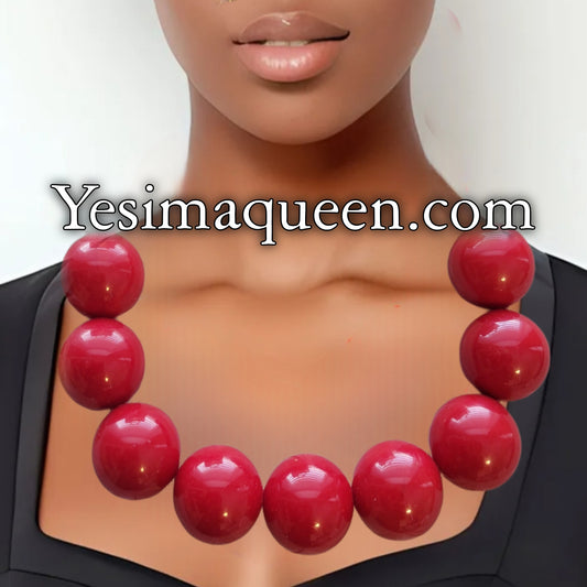 Oversized Bead Necklace Set
