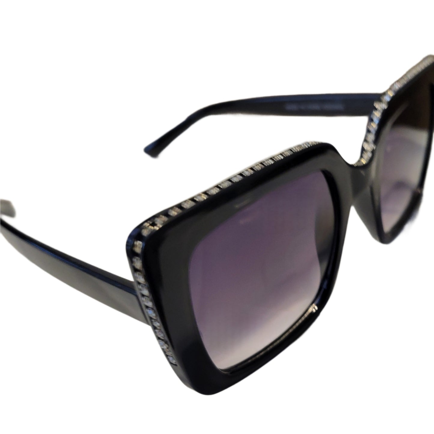 Black and Rhinestone Sunglasses