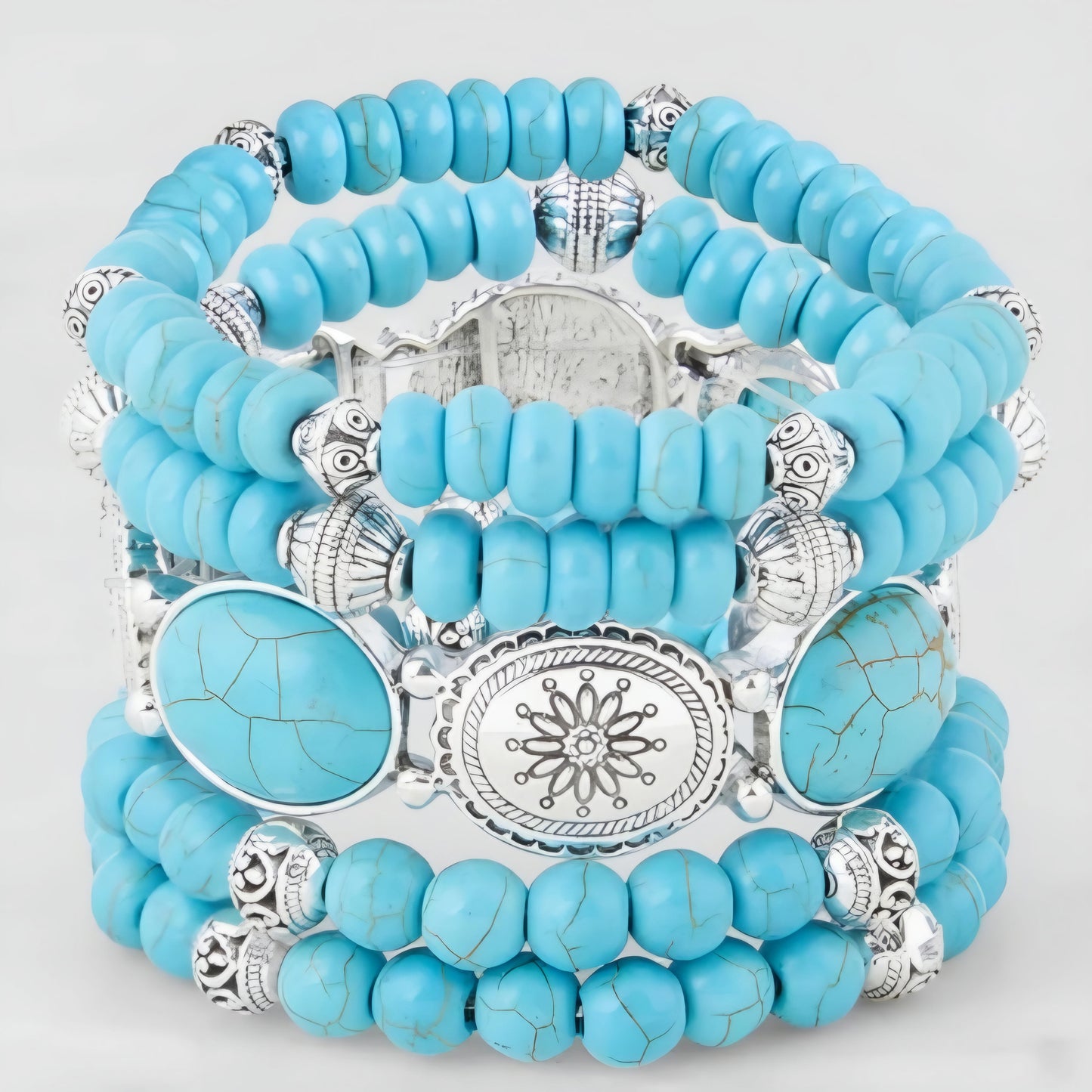 Boho Beaded Stretch Bracelet Set