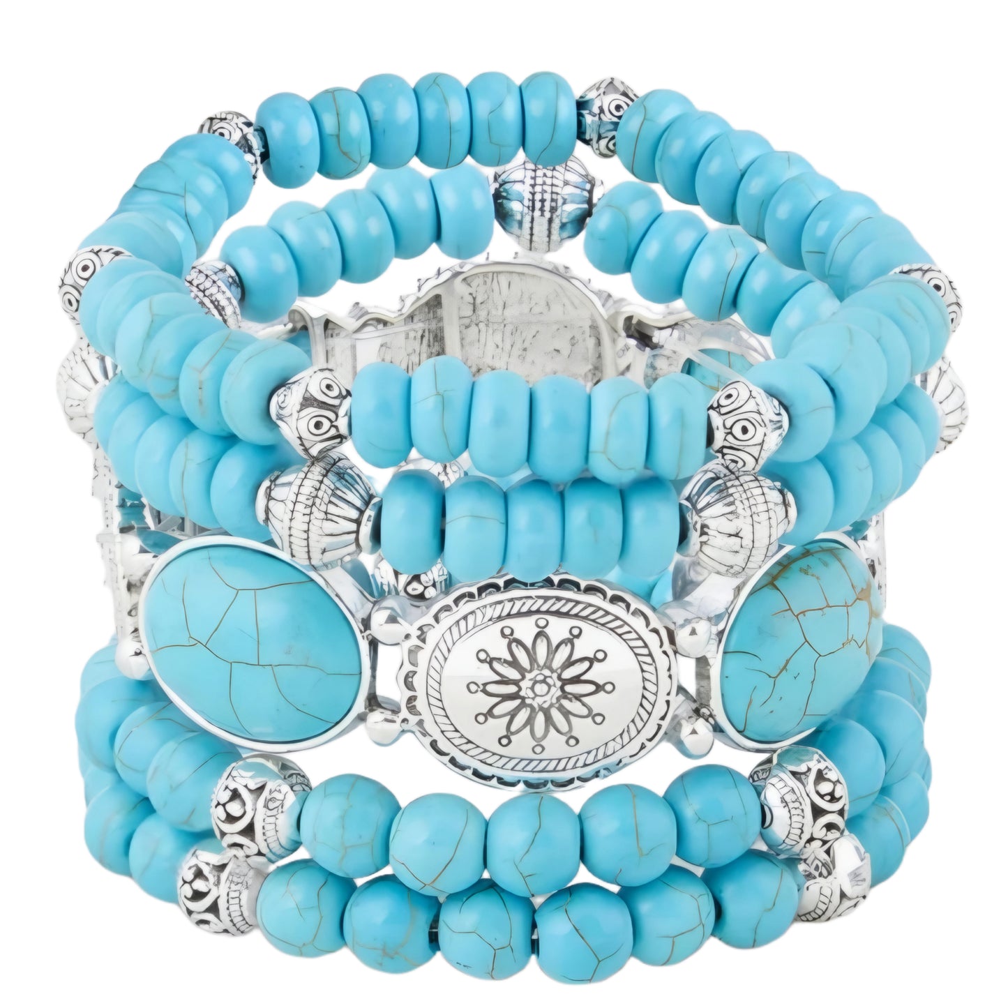Boho Beaded Stretch Bracelet Set