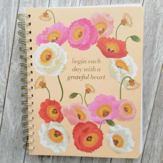 Begin Each Day With A Grateful Heart Journal Notebook