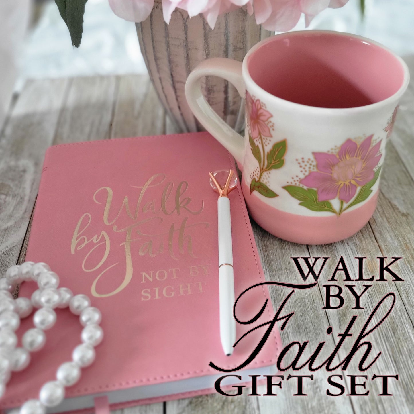 Walk By Faith Pretty Pink Journal Set