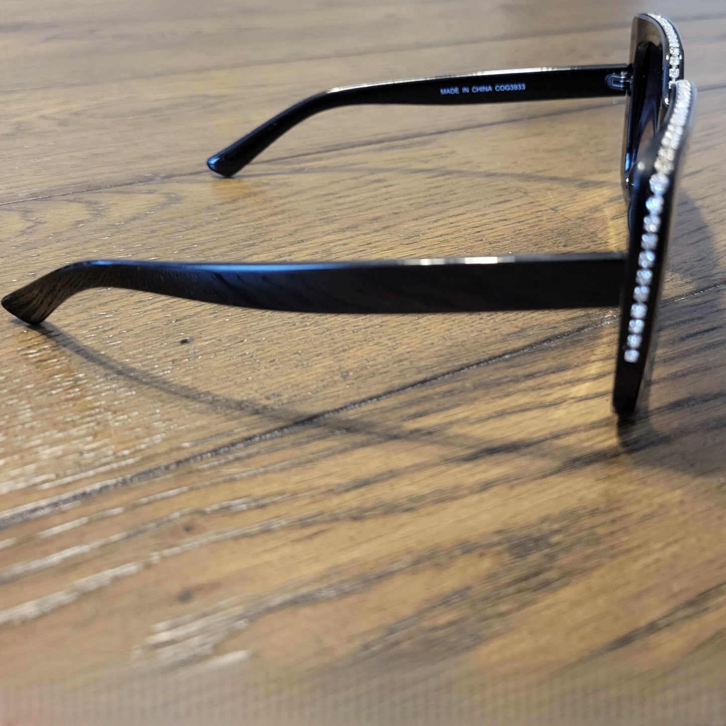 Black and Rhinestone Sunglasses