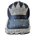 Crown Rhinestone  and Pearl Queen Hat