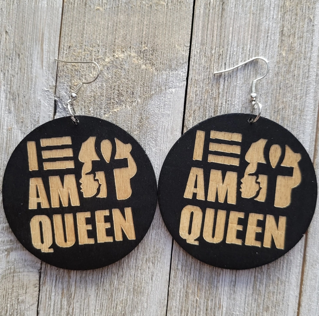 I am Queen Earrings