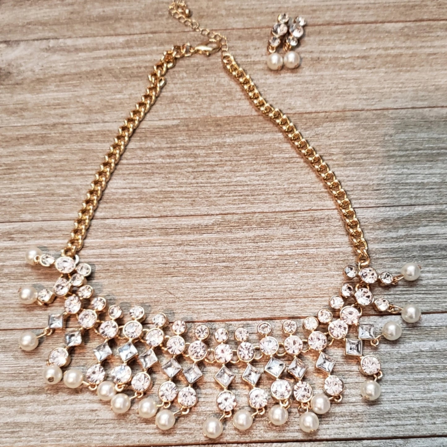 Gold Statement Necklace Set