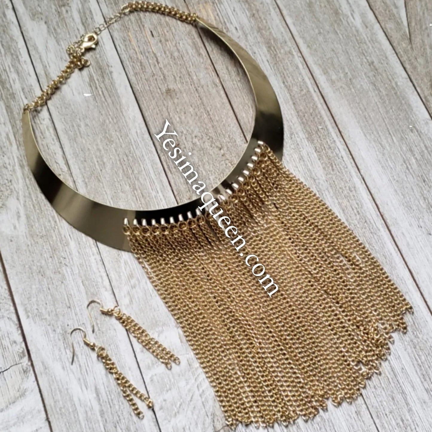 Glam Gold Choker Set