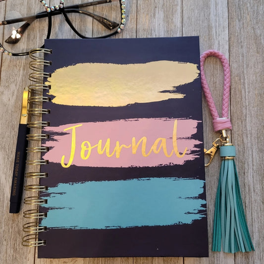 Blue, Pink, & Gold Journal Set