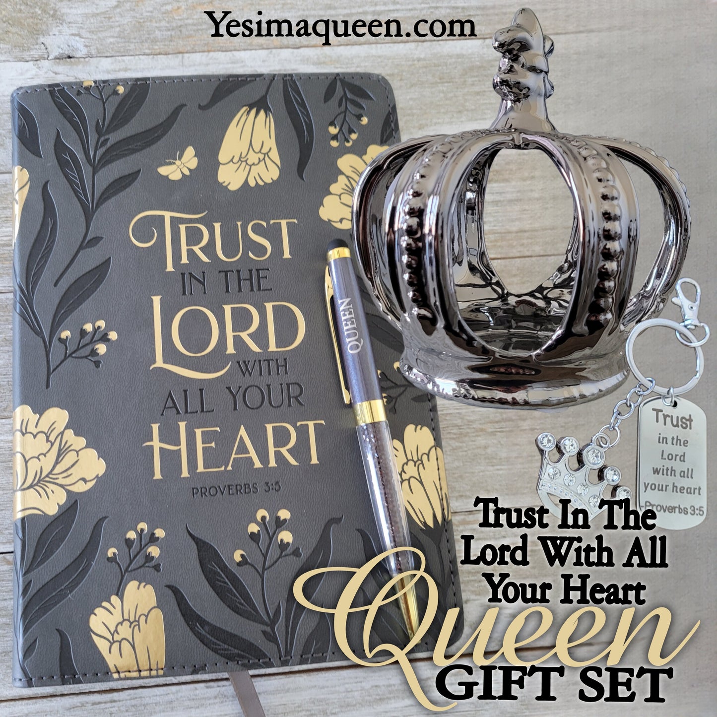 Trust in The Lord with All Your Heart Queen Gift Set