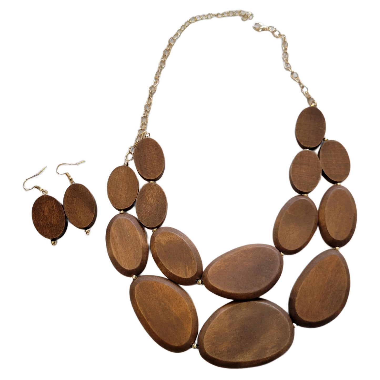 Gorgeous Wood Necklace Set