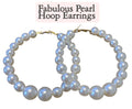Fabulous Pearl Hoop Earrings