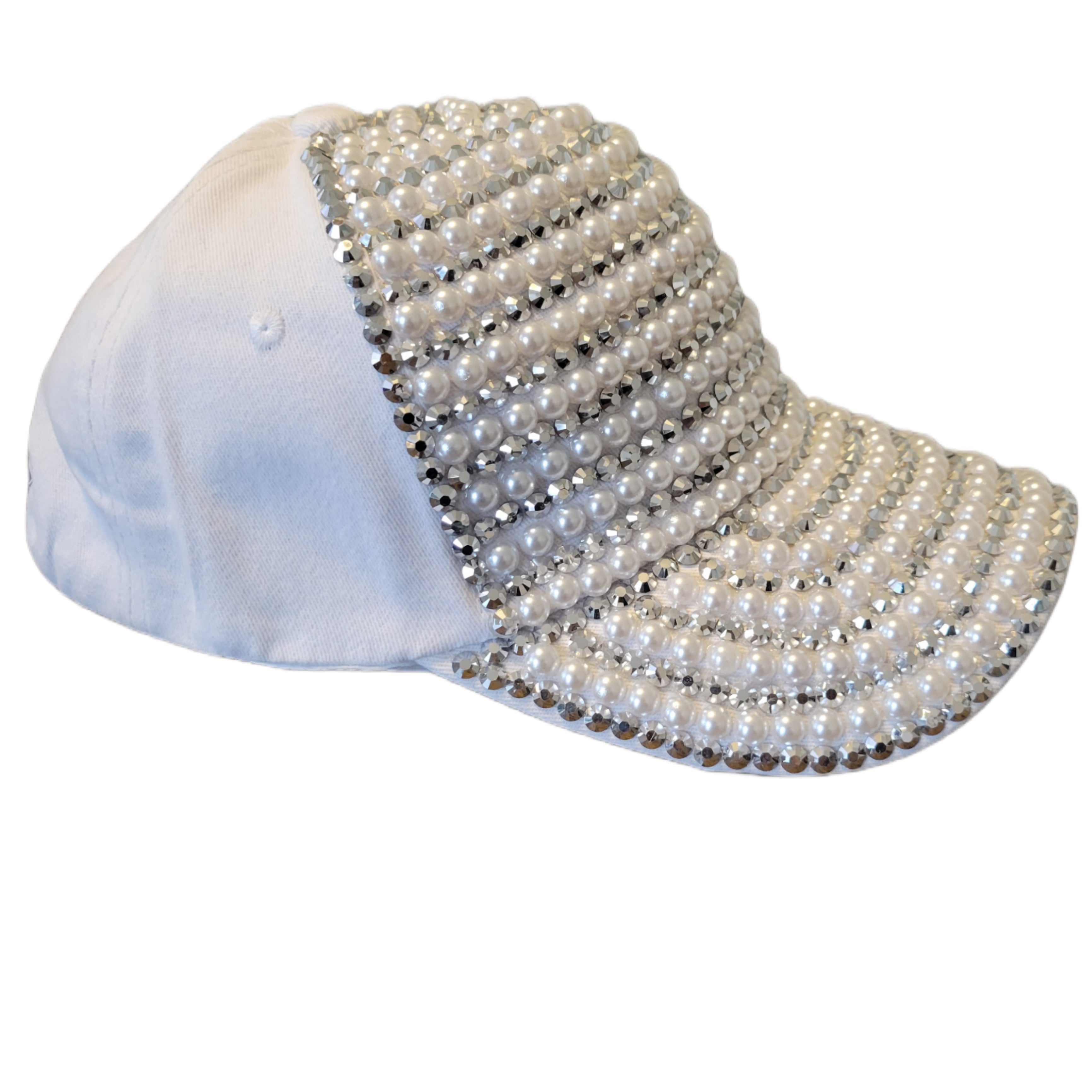 Pearl and Rhinestone Glam Hat