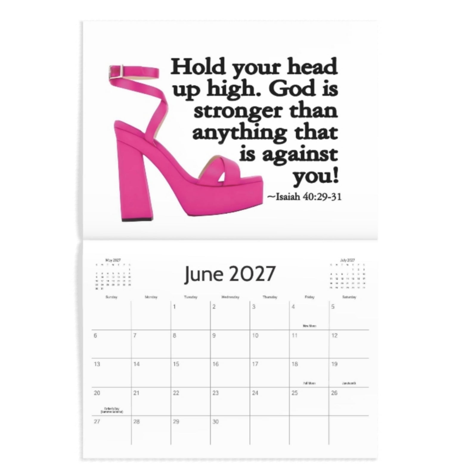 The Official Yes I'm a Diva Sep 2026 - Dec 2027 Calendar