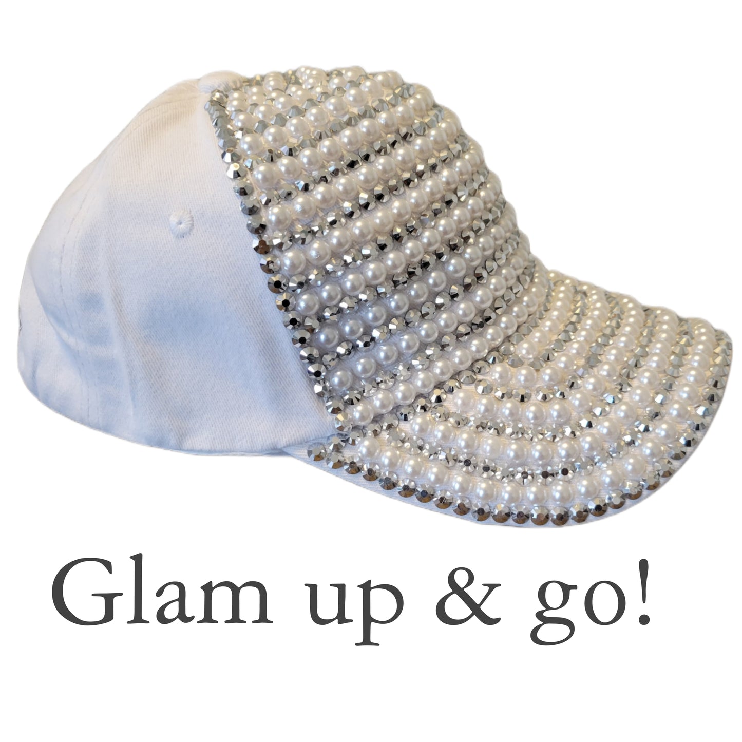 Pearl and Rhinestone Glam Hat