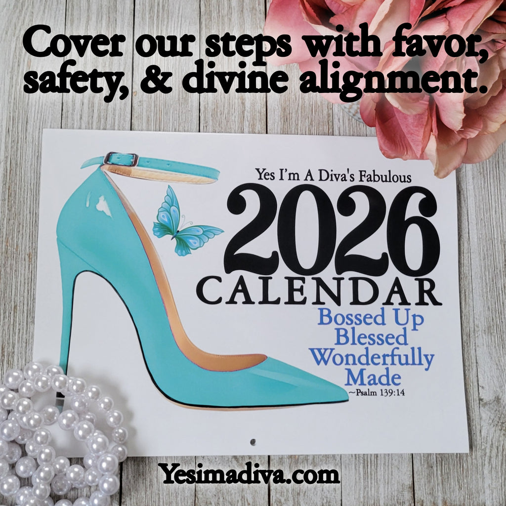 The Official Yes I'm a Diva Jan 2026 - Dec 2026 Calendar