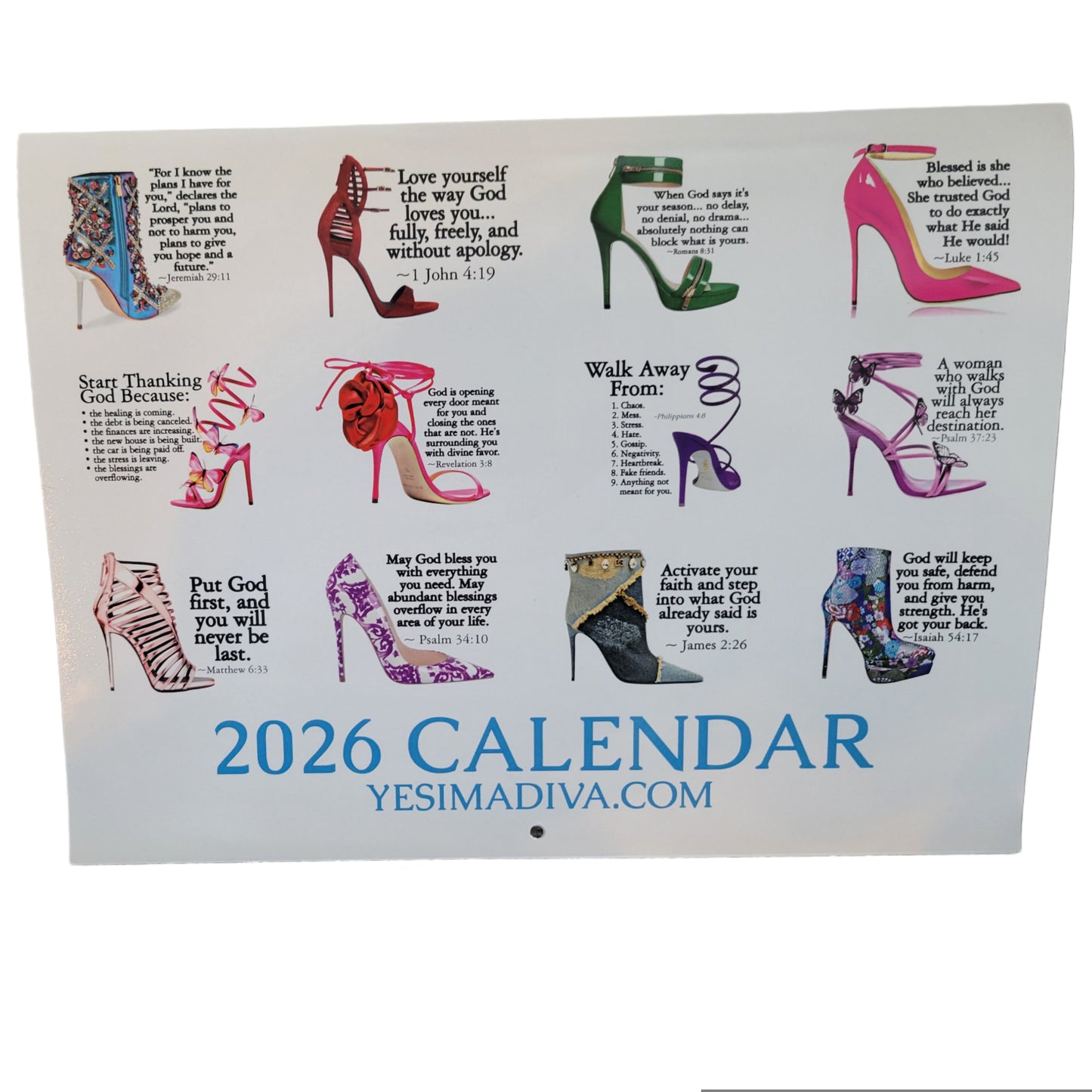 The Official Yes I'm a Diva Jan 2026 - Dec 2026 Calendar