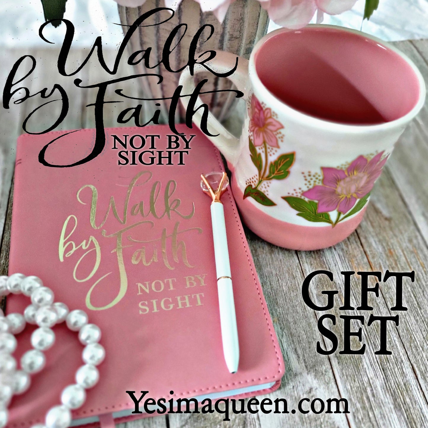 Walk By Faith Pretty Pink Journal Set