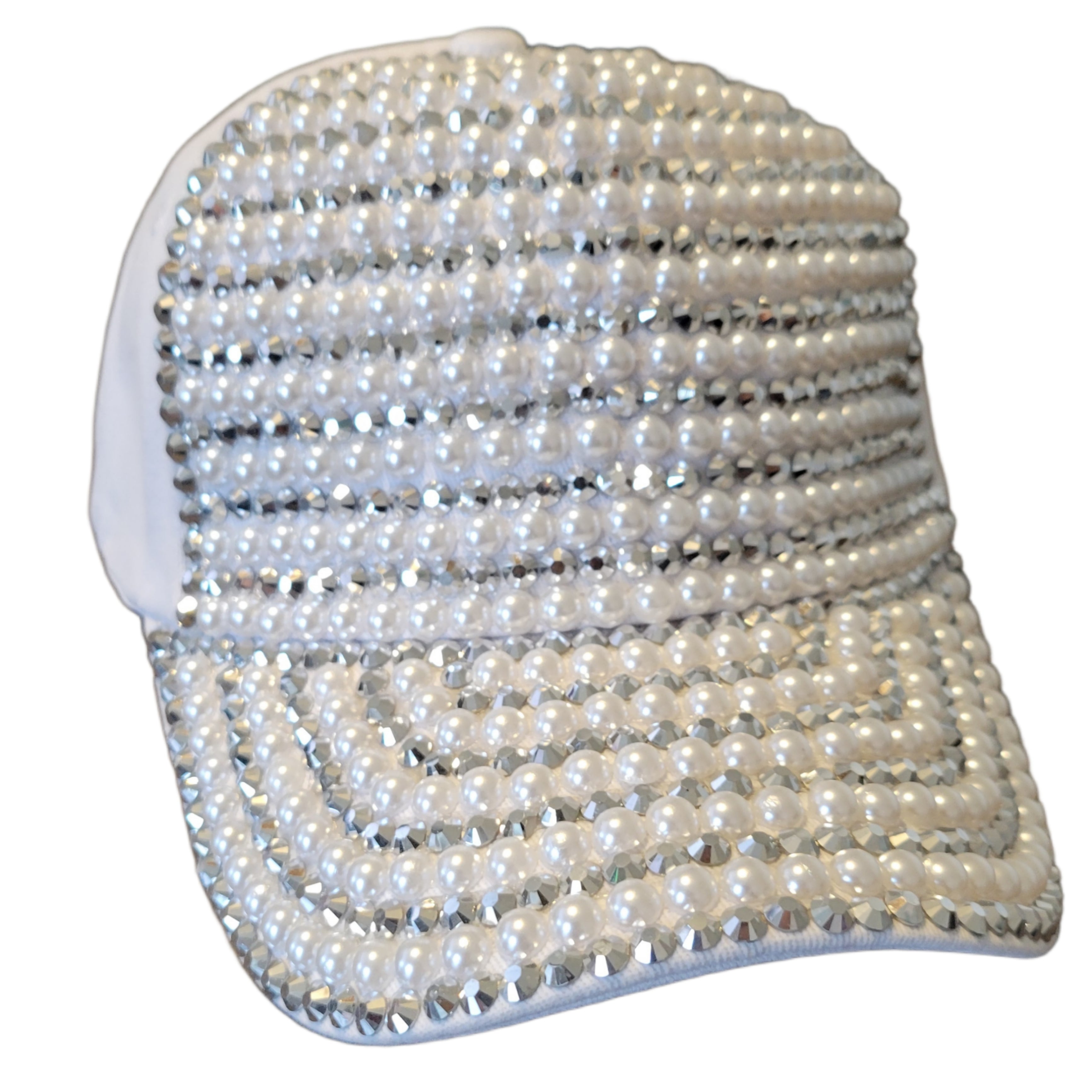Pearl and Rhinestone Glam Hat