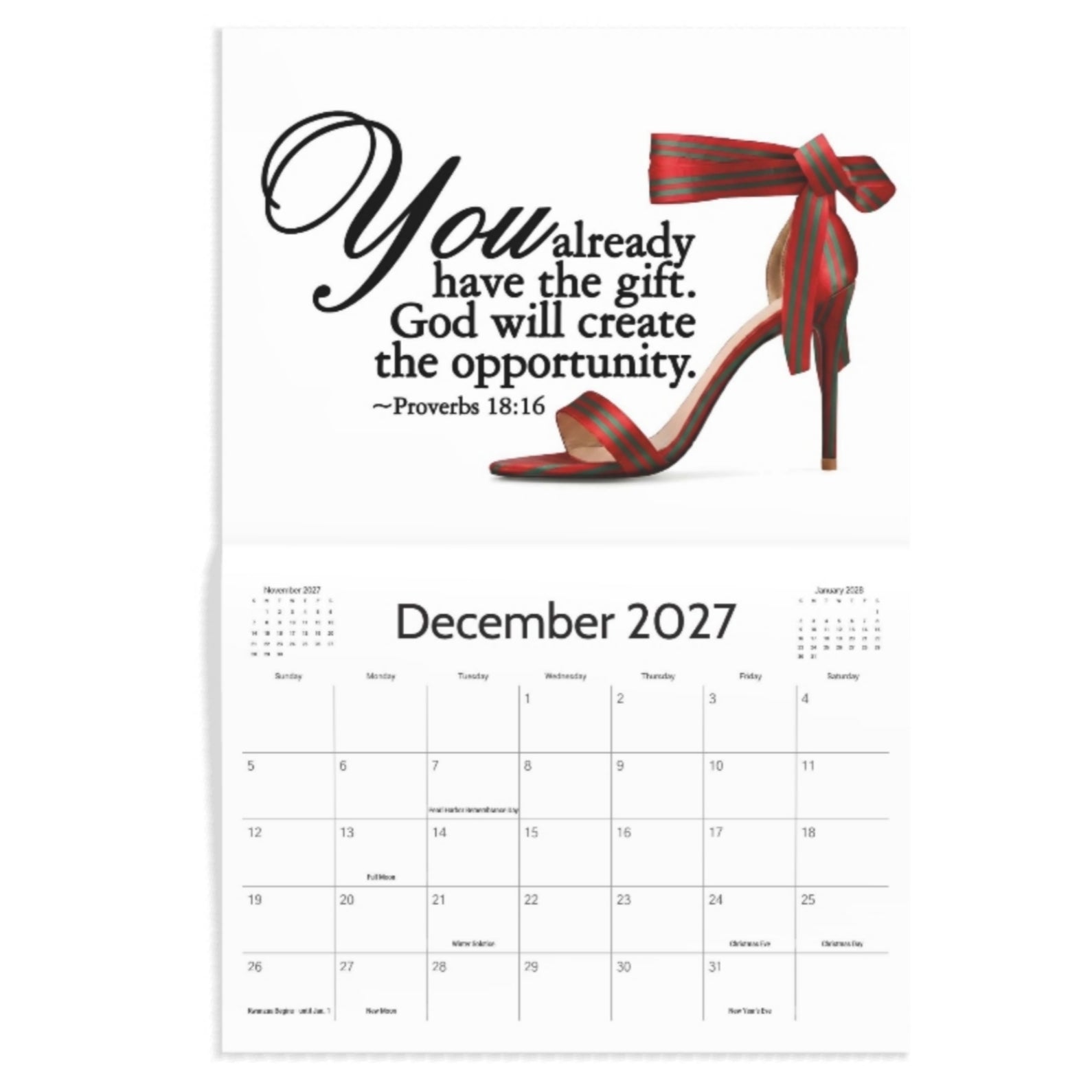 The Official Yes I'm a Diva Sep 2026 - Dec 2027 Calendar